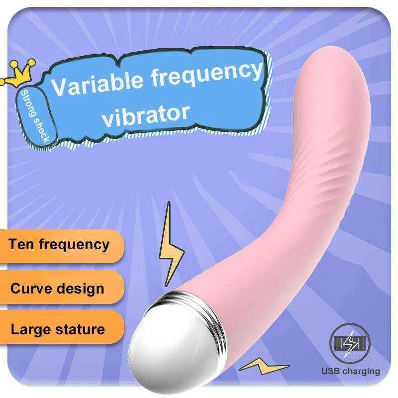 NXY Vibrators 10 속도 딜도 진동기 USB 충전 섹스 토이 여성용 Clitoris Stimator 실리콘 G 스팟 소프트 질 마사지 성인 제품 0407