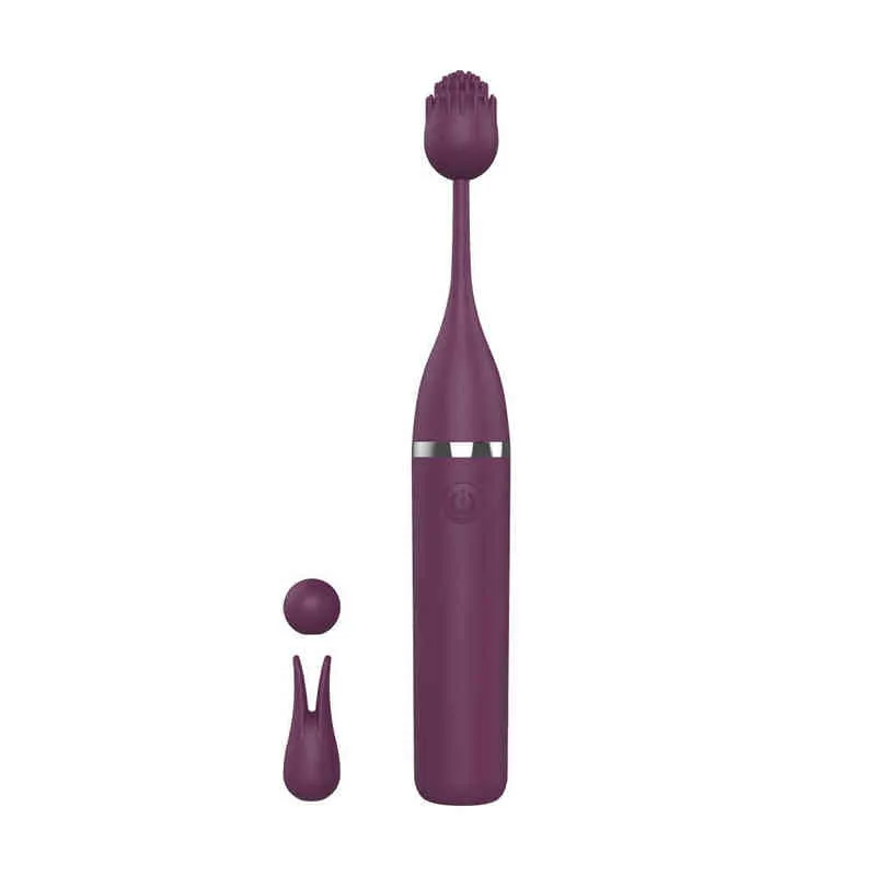 Vibratorer Vuxna leveranser 3-huvud laddning G-punkt Vibrerande kvinnors ares Honey Bean Massage AV Stick 220713