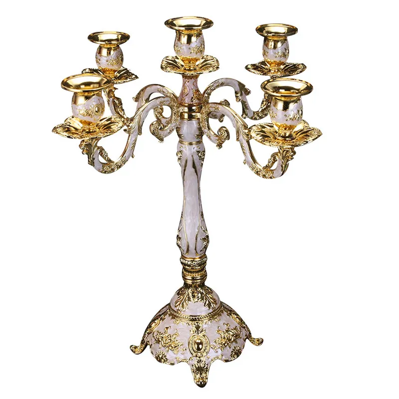 Bougeoir en métal européen à 35 têtes, bâton de décoration romantique pour la maison et le mariage, 220809