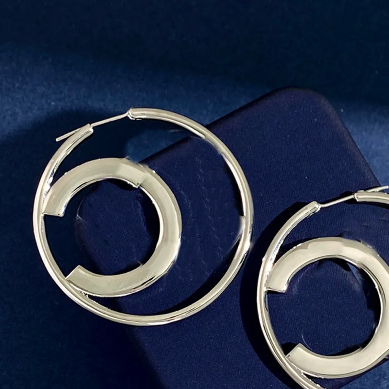 Gold Hoop Earrings Designers Jewelry 5cm Stud Earrings C Earring With Box309y