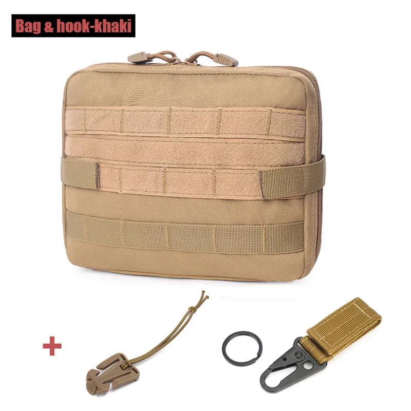 Molle Tactical Military Pouch Bag Outdoor Emt Emergency Pack Vandring Camping Jakt Tillbehör Verktyg Kit EDC Bag påse 220401
