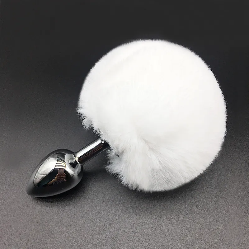 SMLOVE Cute Rabbit Tail Anal plug Fluffy Plush sexyy Bunny Girl Cosplay Erotic sexy Toys For Woman Men Couples Butt Plug