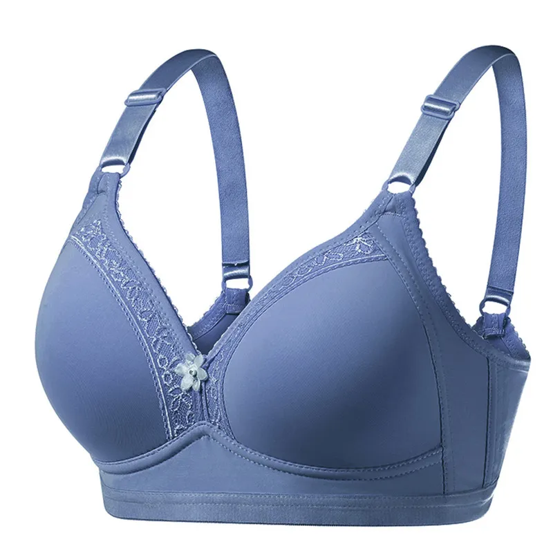 Kobiety Bra Wireless Wygodne push up seksowną bieliznę wyściełaną bieliznę Bralette 75 80 85 90 95 100 105 A B C CUP 220511