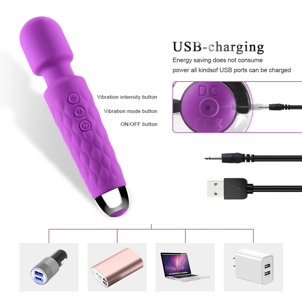 10 geschwindigkeit Starker Vibrator Smart Heizstab USB Lade Körper Massage Klitoris Stimulator Vibration sexy Spielzeug Für Erwachsene