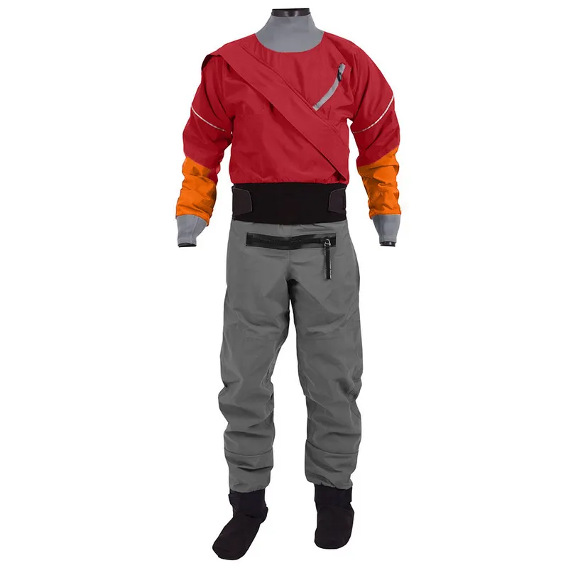 MEN039S DRYSUIT FÖR KAYAK ANVÄND KAYA SURFING POLDING SMÄNNING Torrdräkt Vattentät andningsbar bröst Wader Top Cloth DM17 220721013836