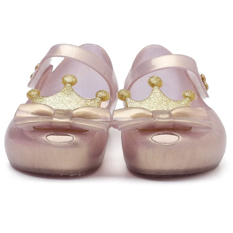 Mini Mlsa Classic Crown Sandali da spiaggia Summer Cute Cartoon Jelly Shoe Girl Antiscivolo Bambini Scarpe da bambino bambini Ragazze 220621