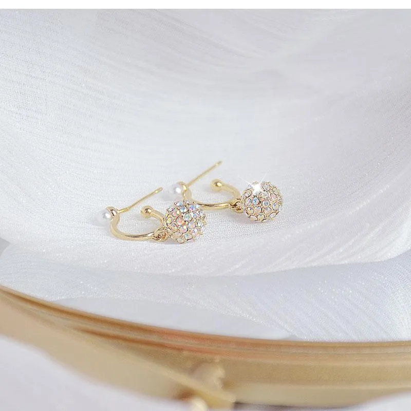 Śruba na śrubę 14K Elektryczne platowane prawdziwe złote kolczyki kolor pełny diament wykwintna luksusowa biżuteria dzienna temperament urok modowy
