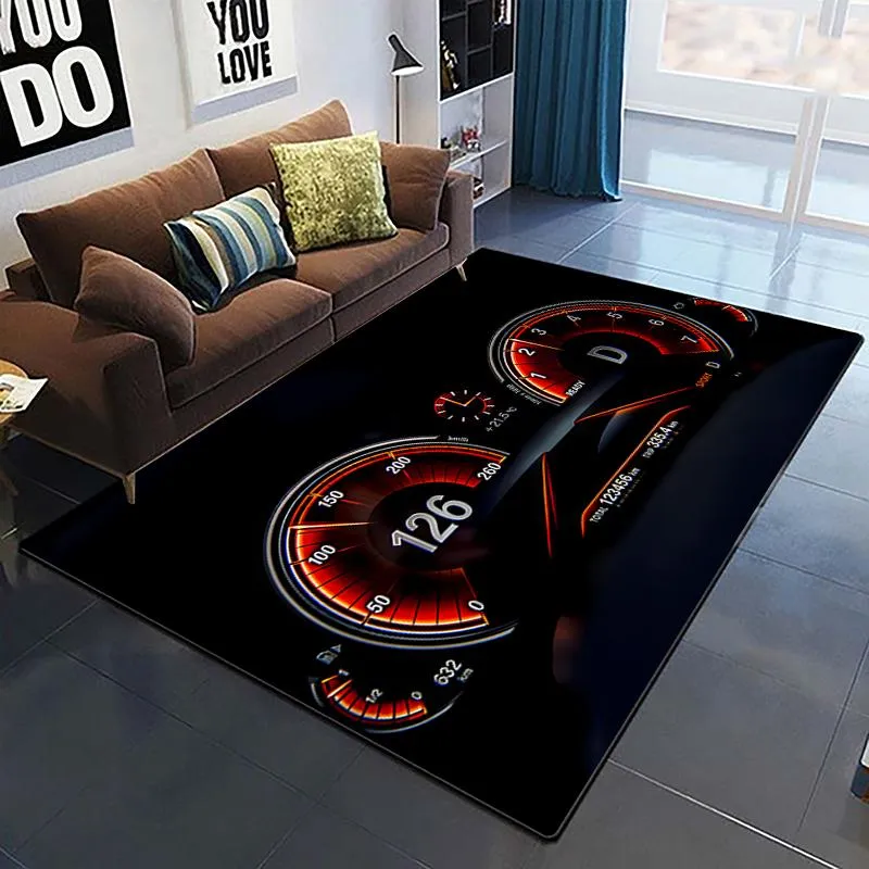 Carpets Racing Supercar Large Rug For Living Room Auto Parts Black Carpet Bedroom Area Bathmat Soft Home DecorationCarpets325t