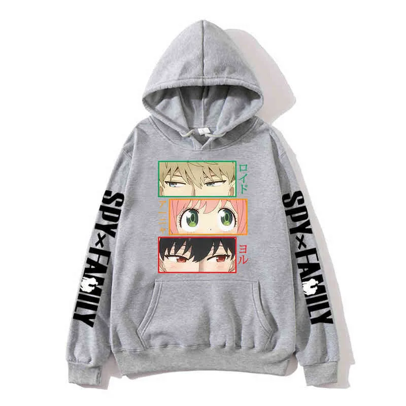 Anya Spy x Family Print Hoodies Loid Yor Anime Manga Men/Women Sweatshirts Fashion Oversized Hoodie Harajuku Pullovers Clothing Y220713