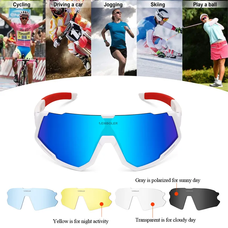 Man Bisiklet Güneş Gözlüğü 5 Lens V400 Kadın MTB Bisiklet Gözlükleri Çalışan Balıkçı Gözlükler Spor Polarize Bisiklet Bisiklet Gözlükleri 2205271386655