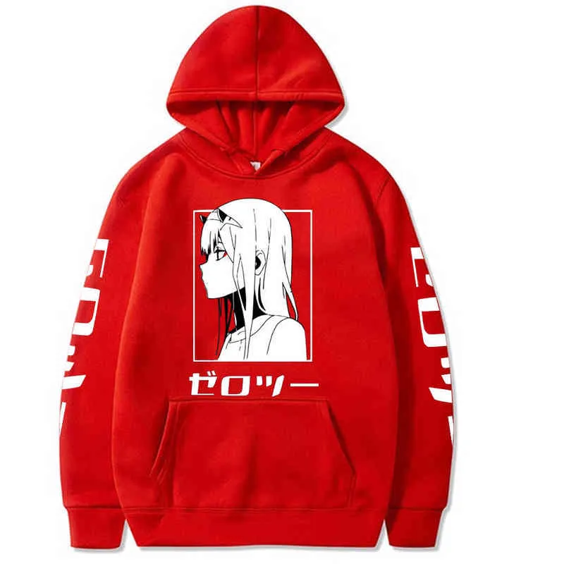 Älskling i de Franxx Mannen Vrouwen unisex hoodies tröjor nul twee hoodie l220801