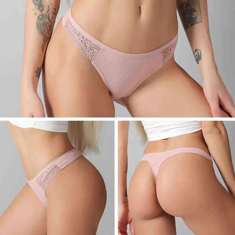 3 unids/lote de tangas sexis, calzoncillos sin costuras, ropa interior de algodón con alambre, bragas íntimas deportivas, S-XL de seis colores L220801