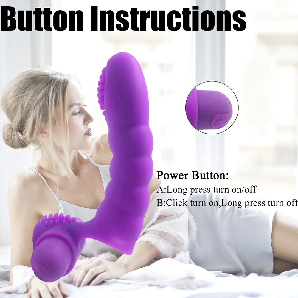 Estimulador de clítoris FBHSECL, masajeador Vaginal de 10 velocidades, productos para adultos, juguetes sexys para mujeres, vibrador con funda para el dedo, tienda