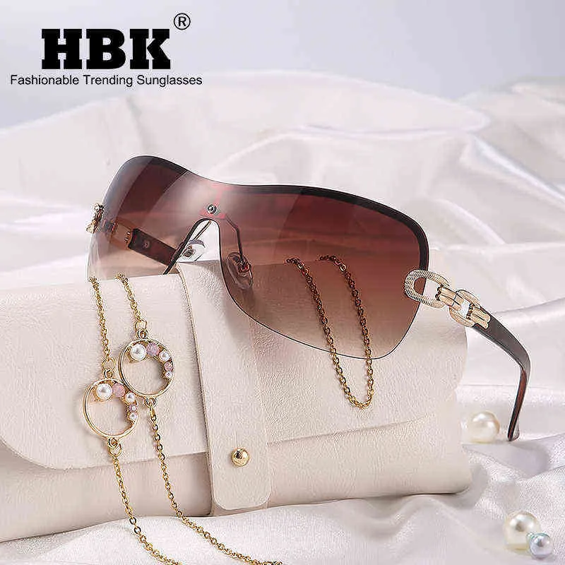 HBK Italy Übergroße Sonnenbrille mit Farbverlauf für Damen, umwickelt mit Strasssteinen, Vintage-Sonnenbrille, Damen, breites Schild, Designer-Sonnenbrille, Y2K, Y25118575