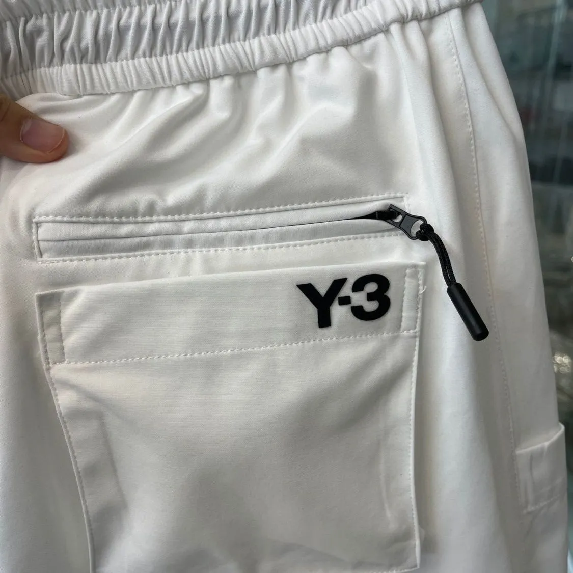 Men shorts 22SS Summer y3 Letter Printed Cotton Casual Functional Shorts with Multi pockets black and white6796735