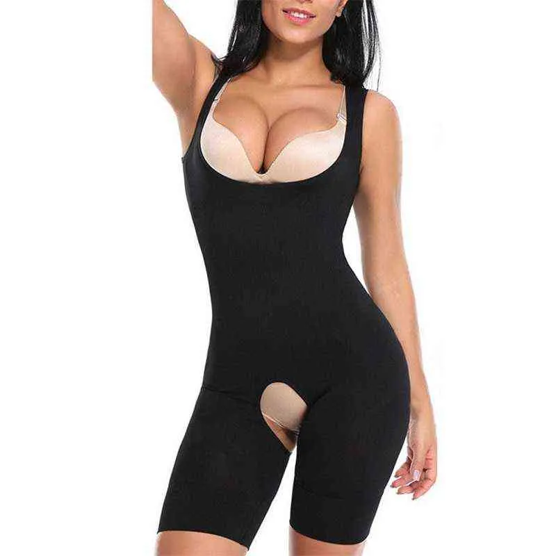 Taille en buik shapewear vrouwen volledige lichaam shaper naadloze stevige controle faja cincher underbust trainer corset gordel bodysuit 0719