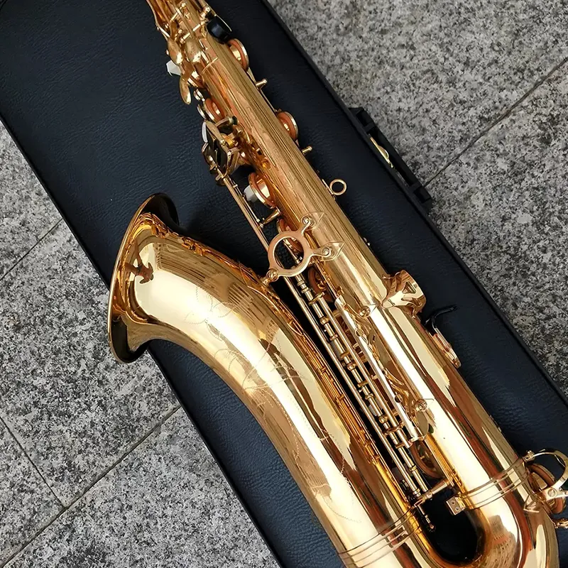 Gold new YTS-875EX model B-flat professional tenor saxophone jazz instrument brass gold-plated professional-grade tone Tenor sax