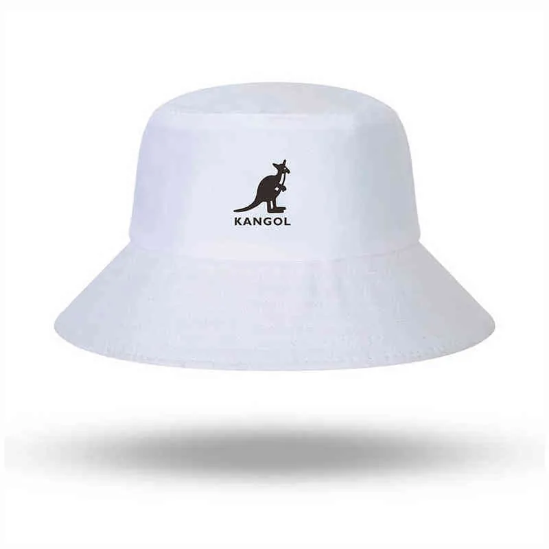 Unisex bomull casual hink hattar panama hatt kvinnor dubbelsidig slitage utomhus känguru fiske hattar män fiskare cap femme gorro h220419