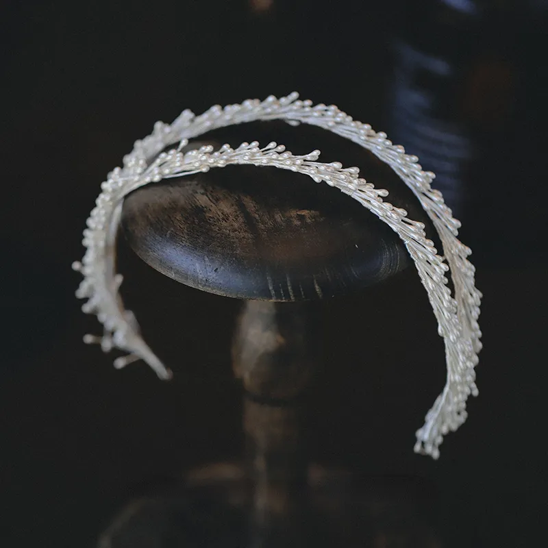 Çift katmanlı Yunan Saç Bandı Basit zarif Vine Kadın Başlık Gelin Düğün Headdress Saç Aksesuarları 0615