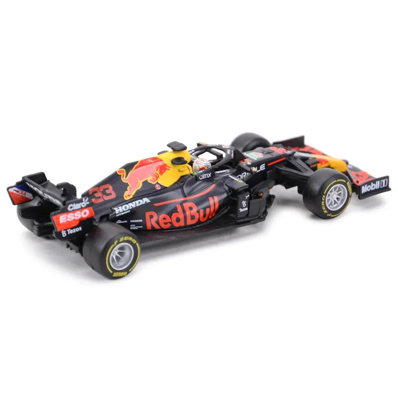 Bburago 1 43 RB16B 33 11 Formule Voiture Statique Die Cast Véhicules Collection Modèle Racing Jouets 220608