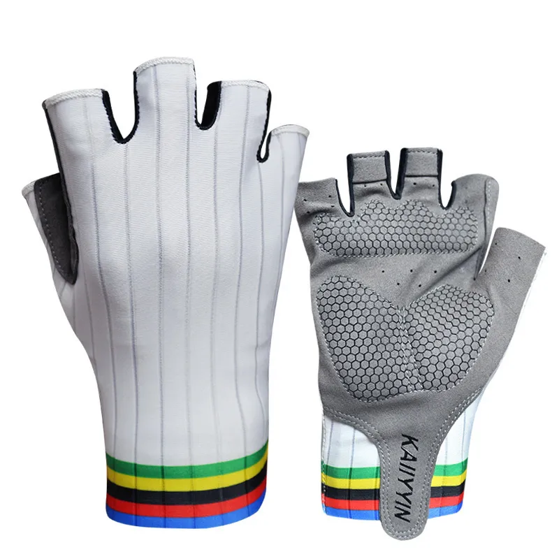 Pro Aero Bike Team Cycling Gloves Half Fing Finger Outdoor Road Bike Sport Glyes Men Women Guantes Ciclismo 220721211y