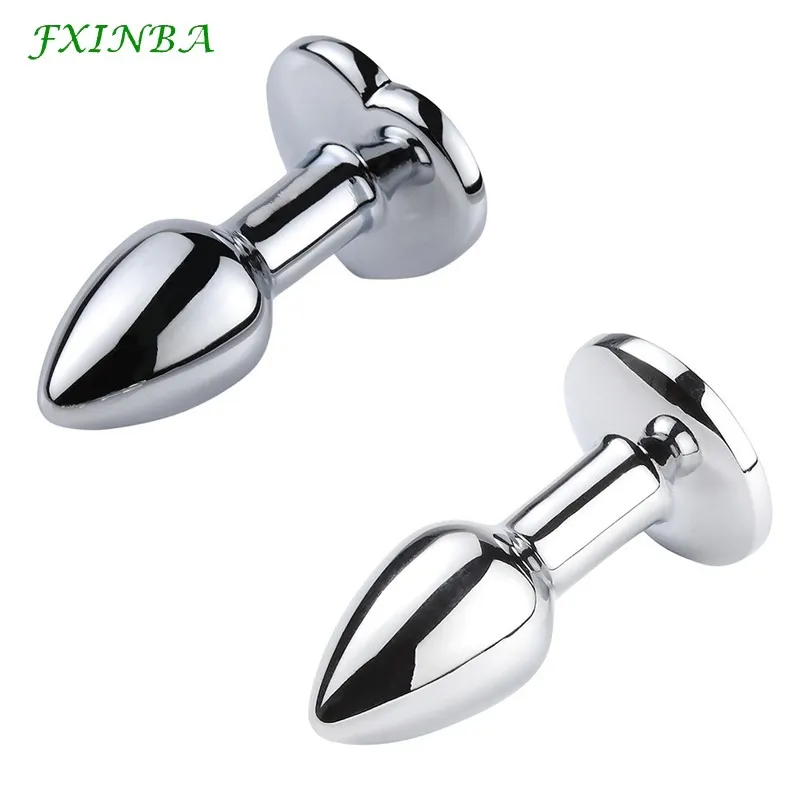 Fxinba plugue anal de aço inoxidável, conjunto grande de bunda de metal, joias, buttplug, brinquedos sexy adultos para mulheres, homem2601094