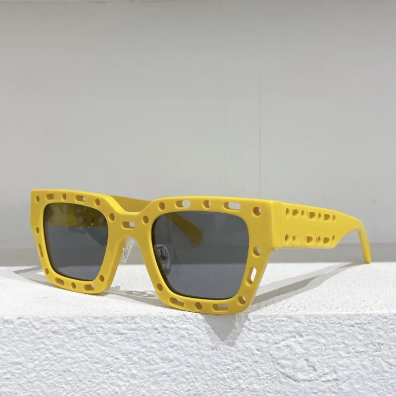 Moda Gafas de sol delanteras Hombres Damas Edición de coleccionista Colección unisex blanca 8.0 Marco de acetato grueso Gafas de personalidad juvenil de alta calidad OERI026