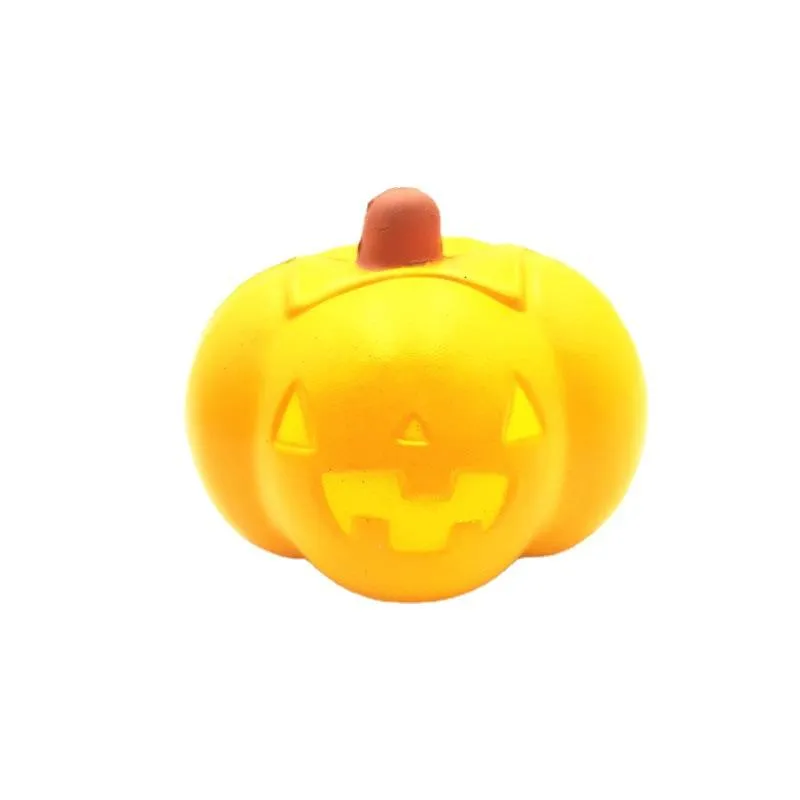 UPS Halloween jouets miniatures dent alimentaire squishies PU citrouille pendentif Squishy rebond lent jouets de décompression