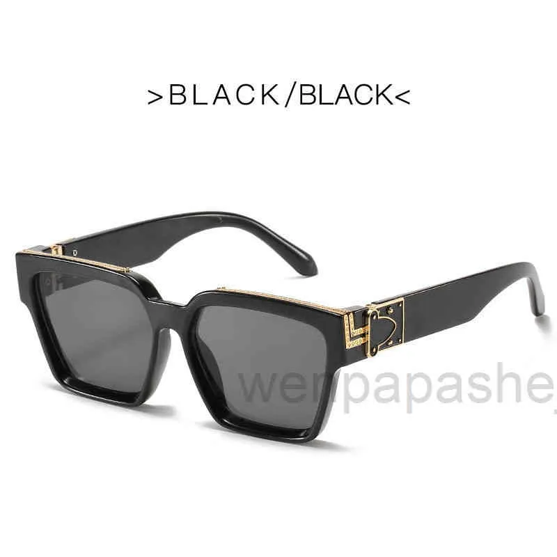 Дизайнерские миллионеры солнцезащитные очки роскошный спорт негабаритная женщина мужская печать европейские американские модные бренды бейсбол vintag216o
