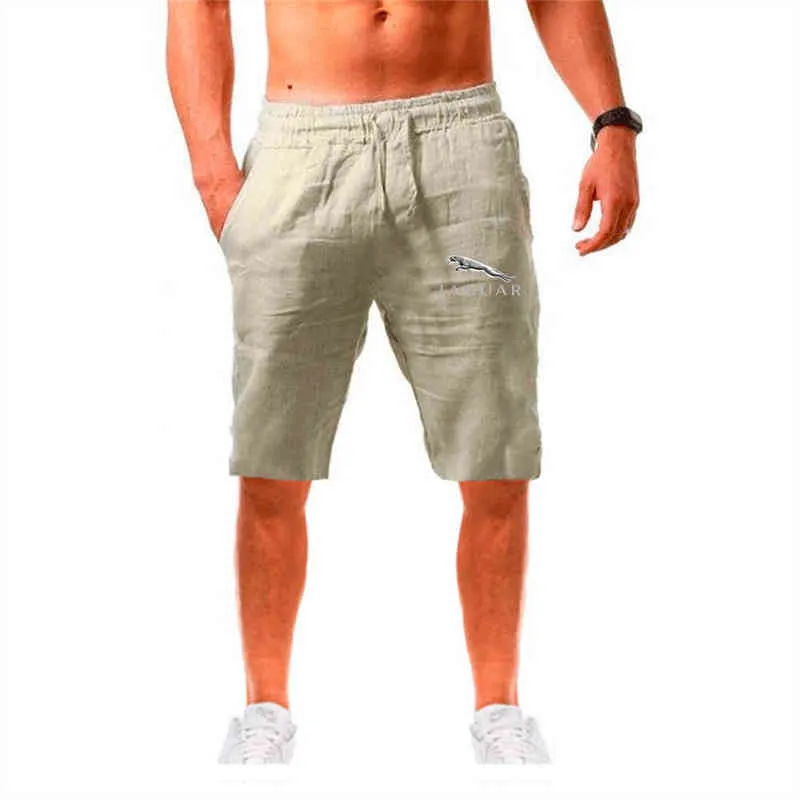 Jaguar New Men's Print calças curtas calças de corrida shorts masculinos calças soltas homens lazer atividades ao ar livre de corrida G220507