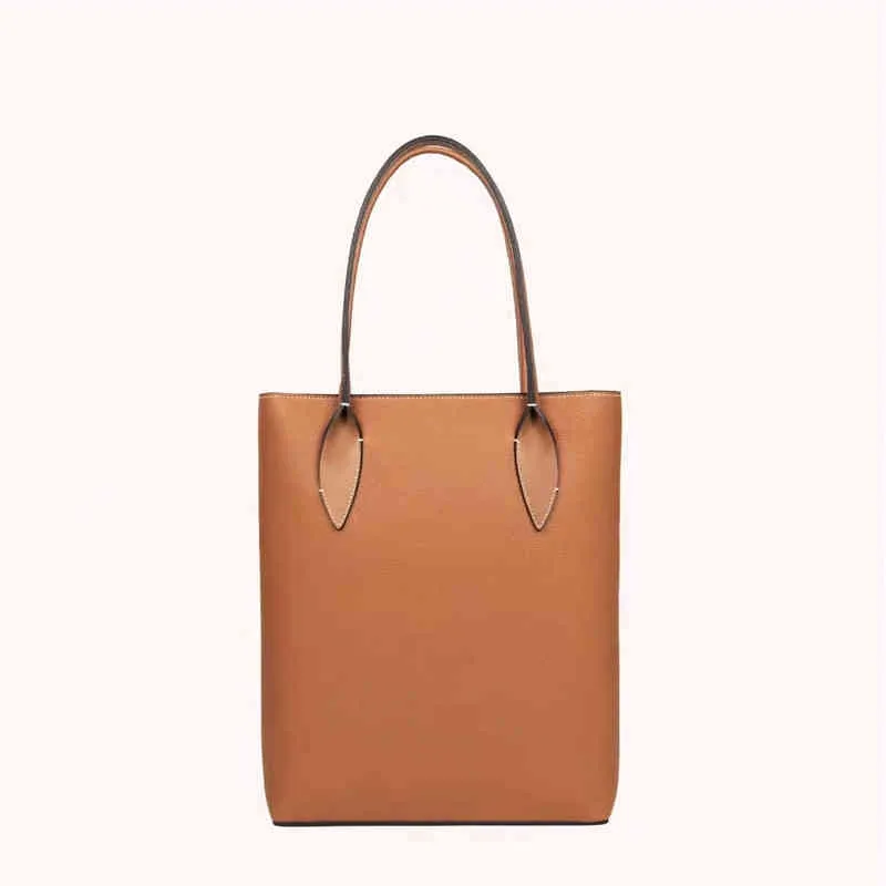 イタリアのデザイナーフルロンニッチ女性バッグインポータブルショルダーバッグトップレザーショッピングバッグ220613