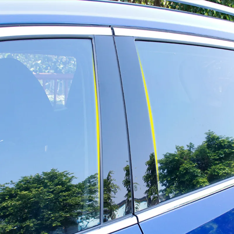 Nissan X-Trail Rogue T32 T33 2014-Güncel Otomatik Harici Aksesuarlar için Araba Penceresi Merkezi Stick Sticker Trim Anti-Cratch Film