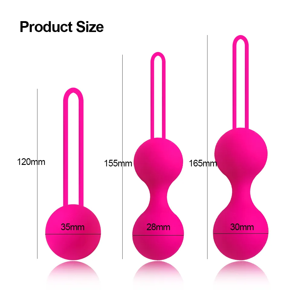 Boules de Kegel en Silicone pour femmes vagin serrer la Machine d'exercice Ben Wa Ball amour oeuf Yoni EggTrainer adulte sexy jouets