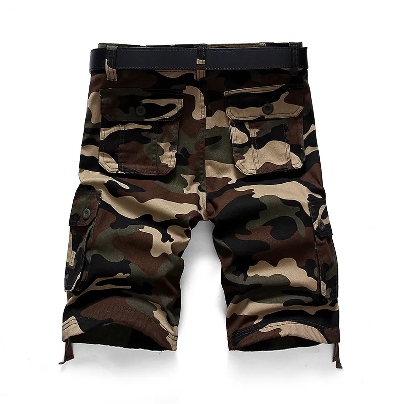 Camouflage Camo Cargo Shorts Men Summer Casual Cotton Multi-Pocket Loose Shorts Army Military Tactical Shorts Plus Size 44 220621