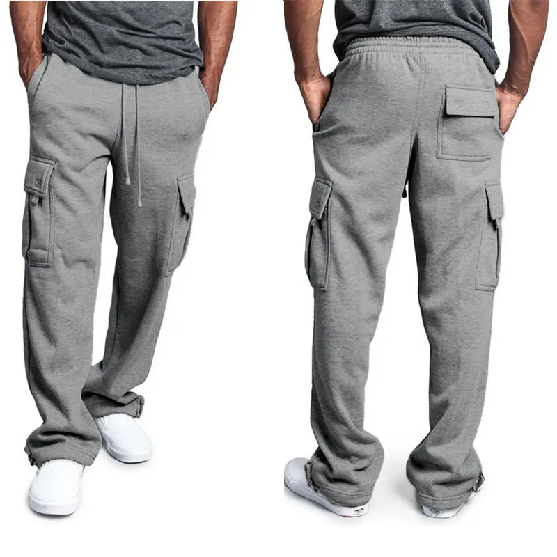 Pantaloni sportivi casual da uomo Pantaloni sportivi morbidi Pantaloni da jogging Pantaloni da corsa alla moda Pantaloni cargo lunghi larghi Plus Size 220509