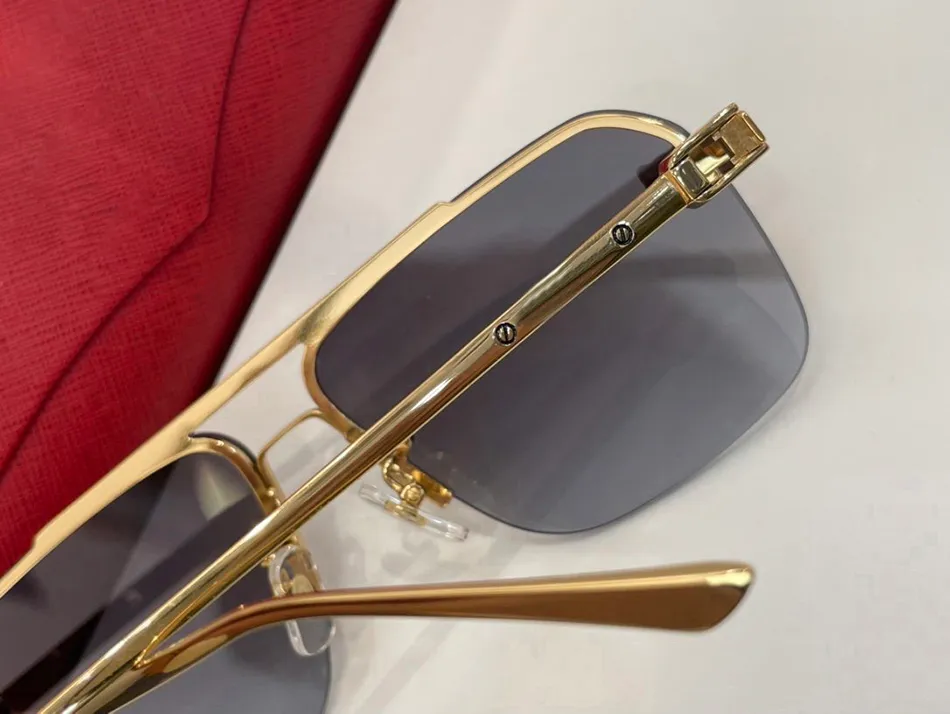 Kröte Spiegel Druck Mann Polarisierte Sonnenbrille Designer Frau Luxus Sonnenbrille Leopard Reflektierende Gold Mercury Rahmen UV Fahren Scr244T