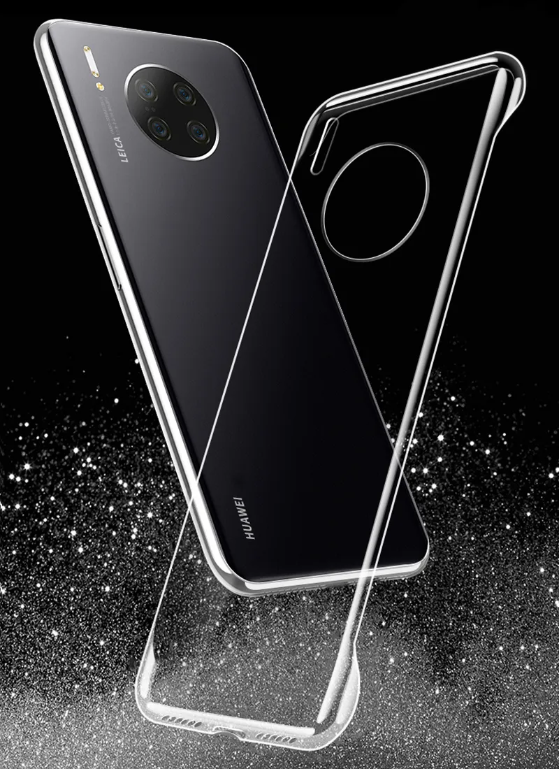 Ultra cienkie bezczelne przezroczyste skrzynie telefoniczne dla Huawei P30 P20 P40 Mate 20 30 Pro Slim Clear Cover Honor 20