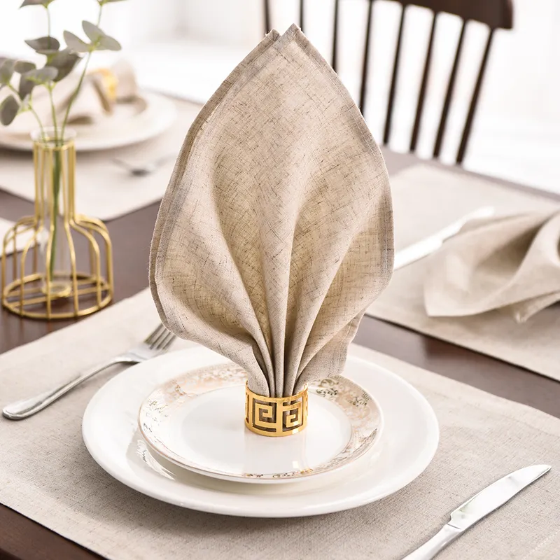 linen Napkin Party Table Cloth Dinner Napkin Restaurant Home Wedding Linen Fabric Napkins Restaurant Table Mats