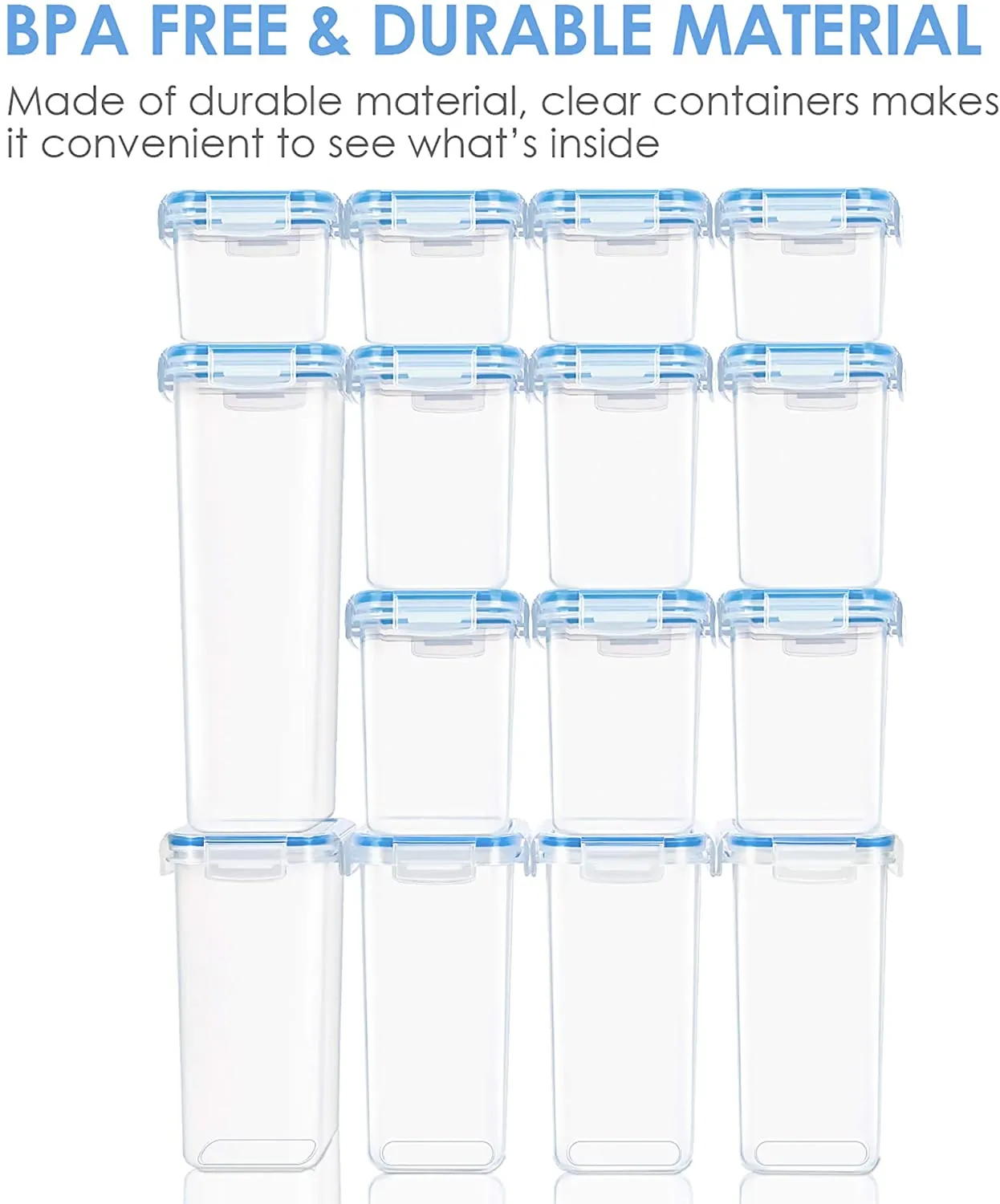 Airtight Food Containers, установленные с крышками Без пластиковых пластиковых сухой пищевой канистры кухня.