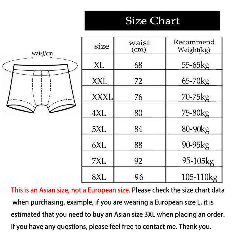 8xl-xl 5st Modal Plus Size Oversize Mens Underwear Briefs Shorts Comfort Man T220816