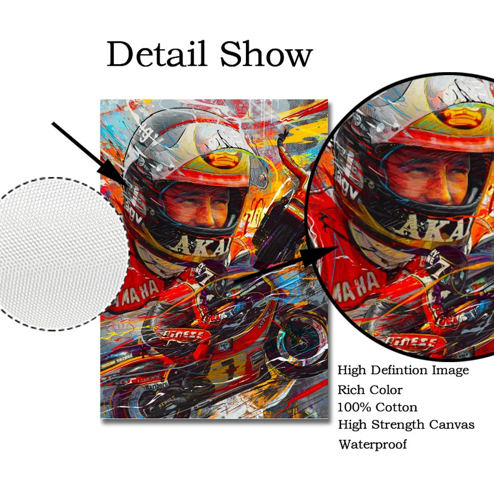 Abstract Canvas Prints Poster Motorcycle Canvas Painting Posters Print Cuadros Wall Art Picture for Living Room Home Decoration