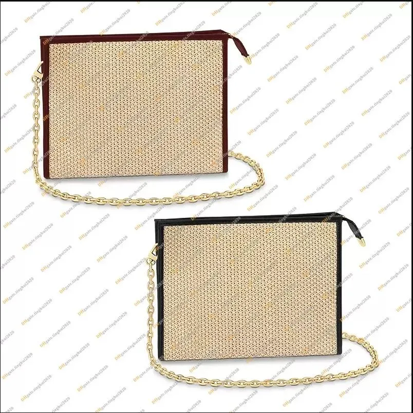 Chain bag toiletry pouch with circle makeup clutch removable for hand carry voyage wallet M81366 crossbody shoulder purse334j