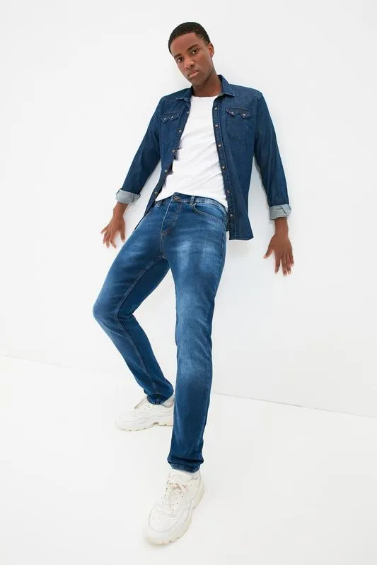 Trendyol mannelijke slim fit jeans tmnaw22je1456 220328