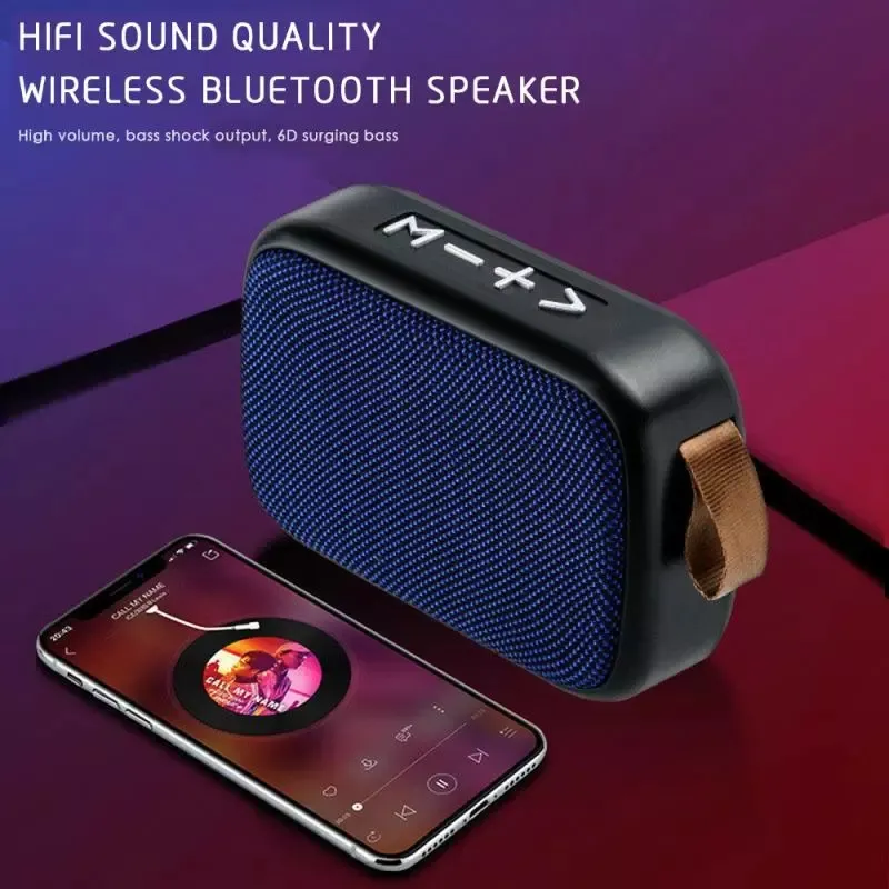 G2 tissu Art haut-parleur sans fil extérieur FM TF carte U disque Audio créatif Portable Mini Subwoofer cadeau haut-parleurs sans fil