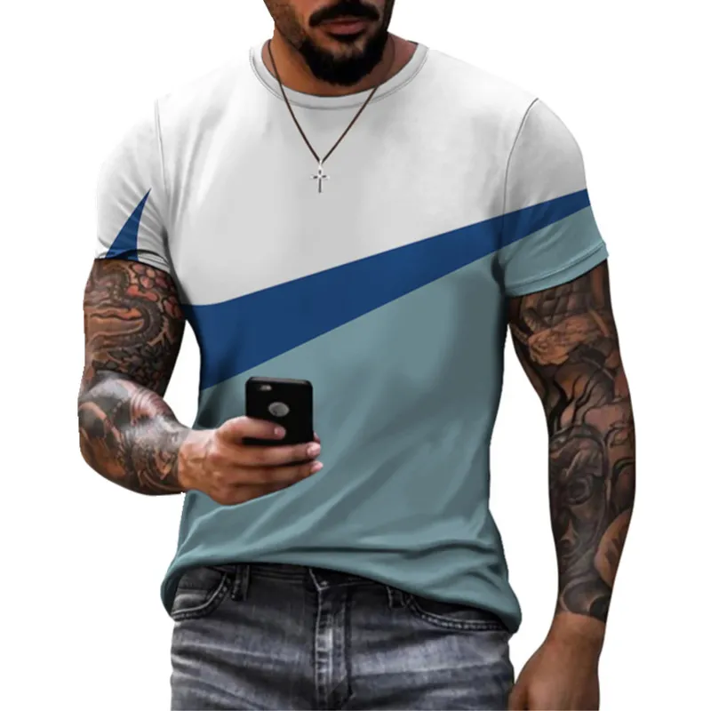 صيف رائع تصميم النمط الرياضي طراز الربط طباعة قميص قصير الأكمام قميص بسيط الترفيه رجال تنفس tshirt 220526