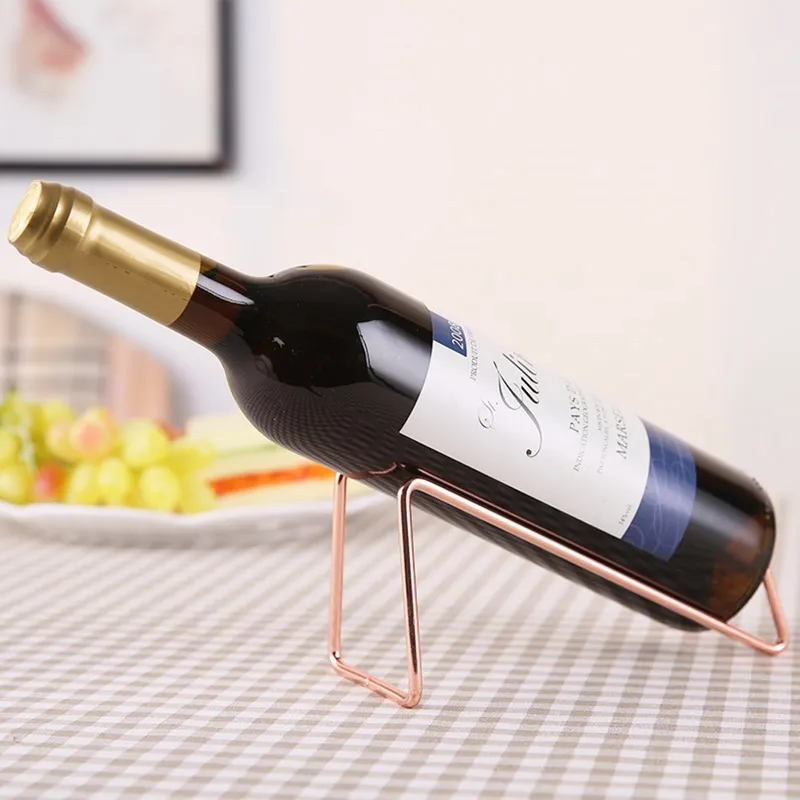 Casier à vin en acier inoxydable porte-bouteille rouge support de support de barre en verre affichage décoration de la maison 220509
