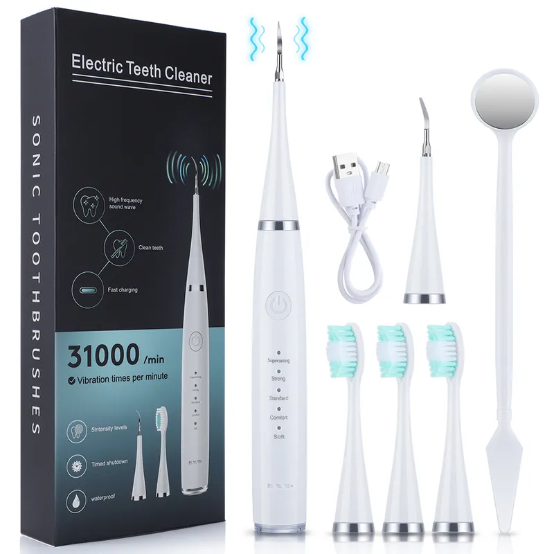 Electric Dental Calculus Remover Tartar Plaque Stains Cleaner Teeth Whitening Kit cleaner Oral Hygiene Care 220727