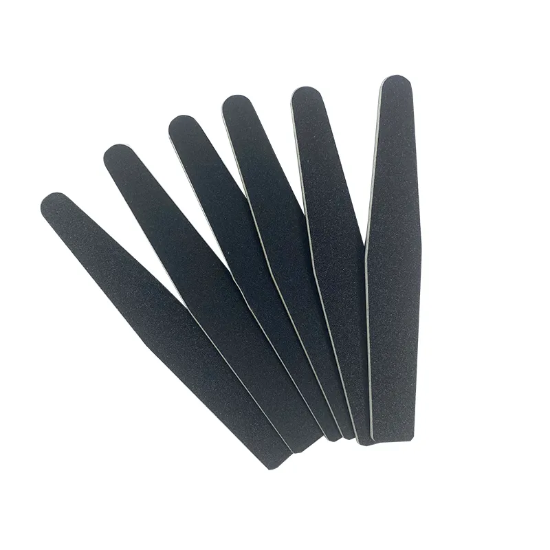 Professional Double-Side Nail File Emery Board Rhombus Black Sandpaper Nail Tool