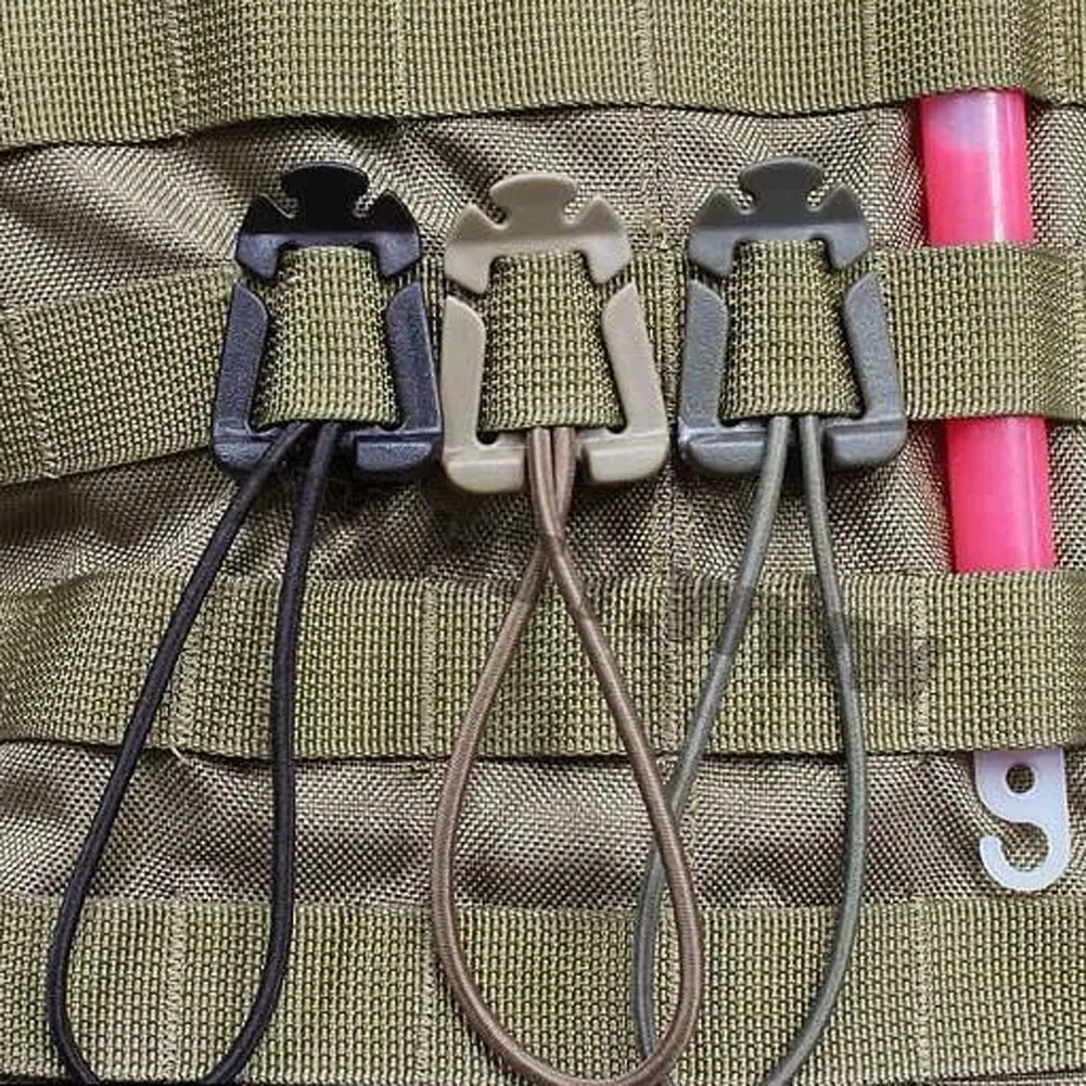 Mousqueton à boucle Molle pour sac à dos, 1 pièce, Clips en Nylon pour sac de Camping en plein air, pince à crochet, mousqueton EDC, outils d'équipement de survie