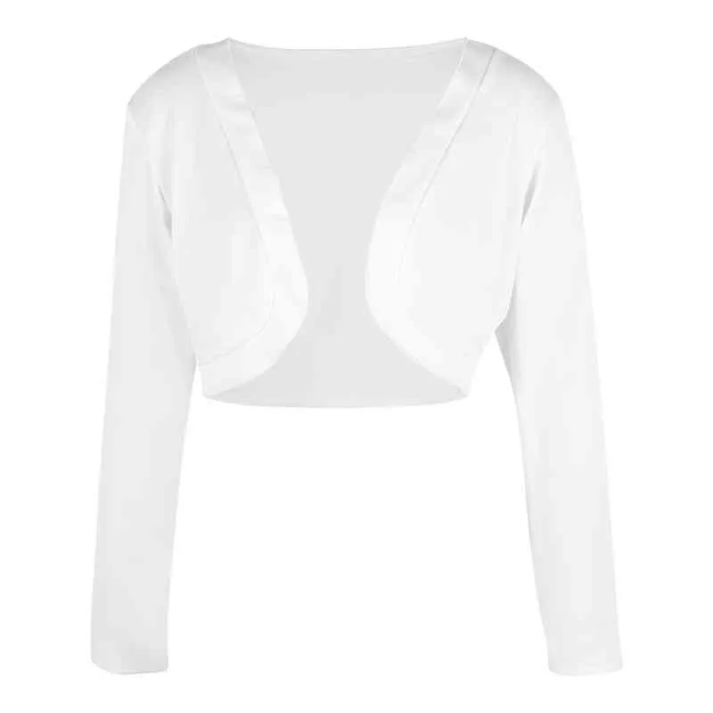 女性のシンプルなスタイルのカーディガンソリッドカラー長袖のクローズフィットボレロ服カジュアルジャンパーセータープラスサイズs-xxxl